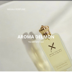 Maxah Perfumes Aroma Delmon 30ML - Opulent Fragrance with Saffron, Pink Pepper, Woody, and Leathery Base