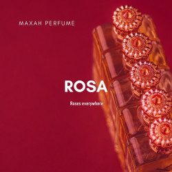 Maxah Perfumes Rosa 30ML - Floral Unisex Fragrance with Rose, Pink Pepper, Amber, and Soft Musk Woods